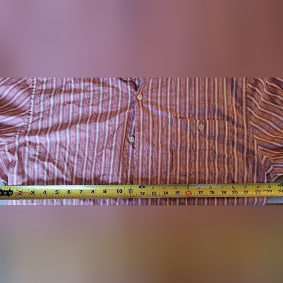 Tommy Bahama $148 Men's Pink Mauve Striped Casual Long Sleeve Button Down Shirt - Picture 10 of 11